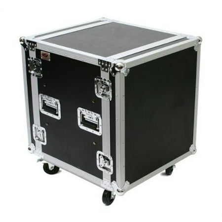 12 Space ATA Shock Amp Rack Case w/ Casters