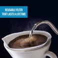 thumbnail image 6 of Zulay Kitchen Reusable Stainless Steel Pour over Coffee Filter - 1-2 Cup, 6 of 7