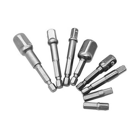 

8 Pieces Socket Adapters Ball Impact Electric Screwdriver Converters Drill Non\-slip Replacement Power Hand Tools