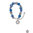 thumbnail image 2 of Delight Jewelry Stainless Steel Disc She Believed She Could So She Did Blue Paw Print Bead Bracelet, 7"+2", 2 of 4