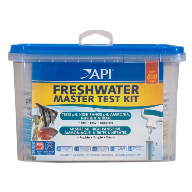 Kit de prueba API Freshwater Master 800-Test para agua de acuario