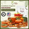 thumbnail image 6 of Organic Way Cloves Powder (Syzygium aromaticum) - Aromatic Spice | Organic & Kosher Certified | Raw, Vegan, Non GMO & Gluten Free | USDA Certified | Origin - Sri Lanka (1/4LBS / 4Oz), 6 of 7