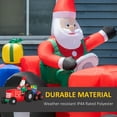 thumbnail image 4 of Home Decor Accessories Outsunny 9ft Christmas Inflatables Outdoor Decorations Santa Claus Driving Trailer with Colorful Gift Boxes, Blow-Up LED Yard Christmas Decor for Lawn Garden Party,Door Stops, 4 of 8
