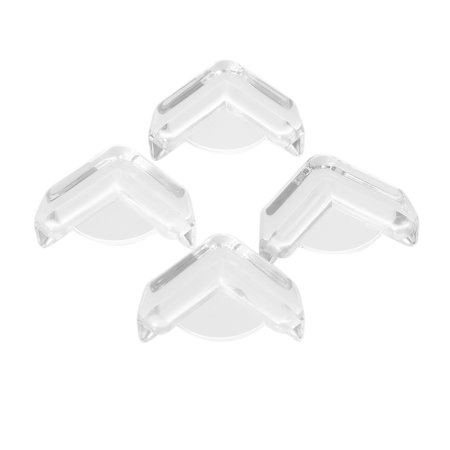 4Pcs/Pack Safety Clear Corner Protector Sharp Corner Guards Coffee Table Corner Cushion for Tables & Furniture & Sharp corners Baby (Best Baby Proofing For Coffee Table)