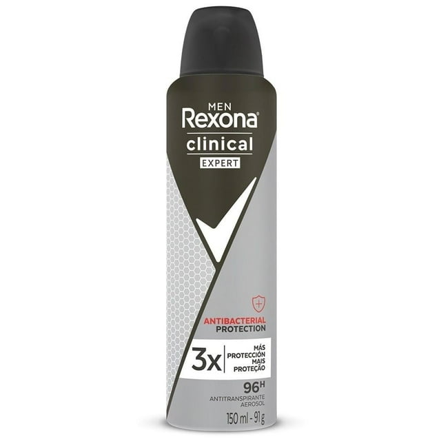Antitranspirante Rexona clinical expert en aerosol para caballero 150 ml