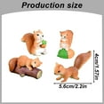 thumbnail image 3 of Safeglitz Cute Mini Squirrel Resin Figurines, Fairy Garden/Terrarium Decoration Accessories (4Pcs),Cute Mouse And Squirrel Animal Craft Ornaments, 3 of 5