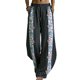 thumbnail image 1 of Pantalones de Piernas Anchas de las Mujeres Impresión Floral de Algodón Lino Suelto Casual de Cintura Alta Pantalones Largos Cónicos para Primavera Verano, 1 of 6