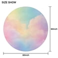 thumbnail image 6 of Dreamy Pastel Sky Round Tablecloth 60"x60",Wrinkle Wipeable Table Cloth for Kitchen Dining Room Picnic Patio Party, 6 of 6