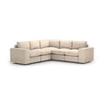 thumbnail image 1 of Sala Seccional Modular Esquinera Adapti 5 Plazas Reposabrazo Ancho + Otomano Beige Ostra, 1 of 9