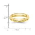 thumbnail image 5 of Auriga Fine Jewelry 10K Yellow Gold 4mm Standard Weight Comfort Fit Wedding Band for Women Size- 9.5, 5 of 5