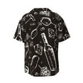 thumbnail image 2 of Disketp Men's Hawaiian Wine Seamless Print Shirts Button Down Holiday Beach Shirts-XX-Large, 2 of 7