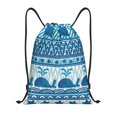 thumbnail image 1 of Bingfone Sea Underwater Animals Drawstrings Backpacks Bags for Men Women Gym Drawstrings Bag-Medium, 1 of 6