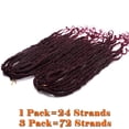 thumbnail image 4 of SEGO Curly Faux Locs Crochet Hair Goddess Locs Crochet Hair Extensions Hippie Locs Synthetic Braids Boho Style, 4 of 7