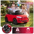 thumbnail image 3 of Gymax Licensed Ford Mach E Electric Vehicle w/Parent Control LED Lights Horn Music Red, 3 of 10