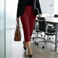 thumbnail image 6 of VBVC Women's High Waisted Pleated Capri Pants,Button Closure Cropped Dress Pants For Women,Ladies Elegant Business Office Work Slacks with Pockets,Wine,S-3XL, 6 of 10