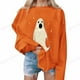 thumbnail image 4 of Sudadera con capucha con estampado 3D de calabaza para mujer, Sudaderas con capucha divertidas de cuello redondo, Sudadera con capucha escalofriante, Sudaderas informales para gimnasio, 4 of 4