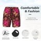 thumbnail image 3 of Balery Golden Snowflakes And And Butterflies Bañador para hombre, shorts de playa de secado rápido con entrepierna y forro de compresión-3X-Large, 3 of 6