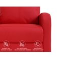 thumbnail image 6 of CL.HPAHKL Recliner Chair for Adults, Adjustable PU Leather Recliner Sofa Chair with Thick Seat Cushion Footrest and Backrest, Reclining Chair for Living Room Bedroom Home Theater Seating, Red, 6 of 7