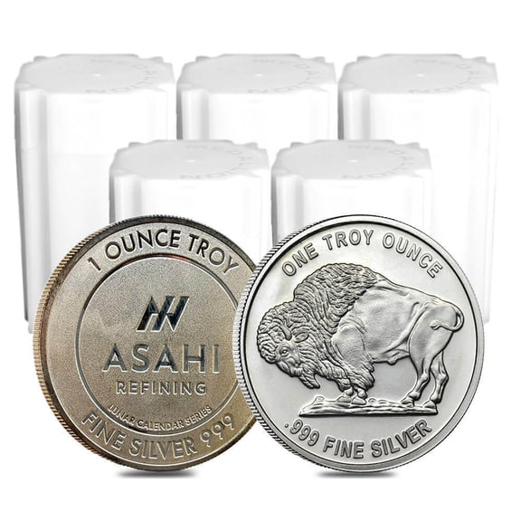 Lot of 100 - 1 oz Silver Generic Rounds .999 Fine (Varied Condition)