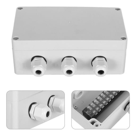 Milisten Waterproof Junction Box Outdoor Plastic Enclosure Beige for Electrical Systems 1Pack