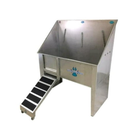 Groomers Best GB58WT-R 58 in. Walk-Through Bathing Tub with Right (Best Walk In Tubs)