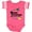 Football Pink and White, variant on Inktastic Down Syndrome Awareness with Butterfly and Ribbon Boys or Girls Baby Bodysuit