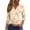 Pink, variant on OIOLOYJM Easter Tops for Women 2026 Holiday Bunny Graphic Henley Shirts Trendy Button Up V Neck 3/4 Sleeve T-Shirt Spring Basic Tee Tops Beige 3XL