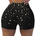 thumbnail image 2 of Fotbe Star Silver Glitter Shorts Sin Costuras – Shorts Deportivos de Cintura Alta para Mujer, Elásticos para Gimnasio, Yoga, Running o Ciclismo-Small, 2 of 8