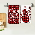 thumbnail image 5 of Godance 4 Pcs Christmas Kitchen Towels, Red Black Buffalo Plaid Tea Dishtowels Absorbent Winter Gnome Truck Snowman Bathroom Hand Towels for Xmas Kitchen Bathroom Farmhouse Housewarming Gift, 5 of 7