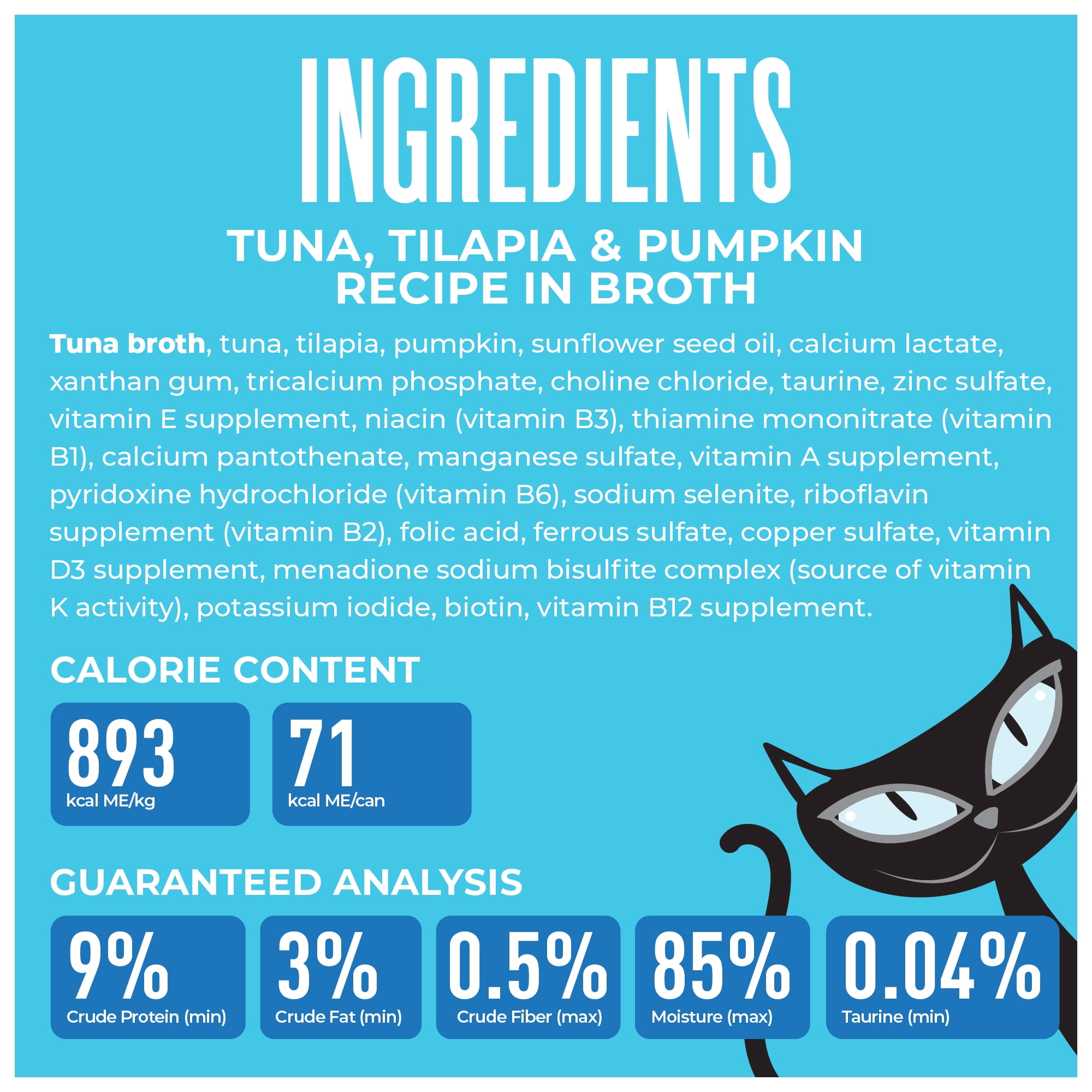 (2 pack) Tiki Cat Friends Tuna, Tilapia & Pumpkin, 2.8 oz can