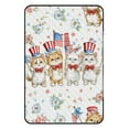 thumbnail image 3 of Patriotic Kittens Fourth of July Fabric Picnic Blanket Waterproof Outdoor Beach Blanket Hand-held Pad Suitable for Travel, Camping, Beach, Family Gatherings, 3 of 8