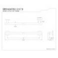 thumbnail image 2 of Kingston Brass GBS1424CS2 Berwyn 24" Grab Bar, 1-1/4" O.D, Polished Brass, 2 of 2