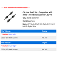 thumbnail image 2 of CV Axle Shaft Set - Compatible with 2006 - 2011 Buick Lucerne 4.6L V8 2007 2008 2009 2010, 2 of 2