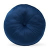 MoDRN Circular Velvet Floor Pillow, Navy