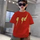 thumbnail image 3 of Ropa de lujo con estampado de letras para niños, camisetas de algodón para niñas y niños, camisetas divertidas de verano para bebés y niñas, camisetas de manga corta para niños, 3 of 5
