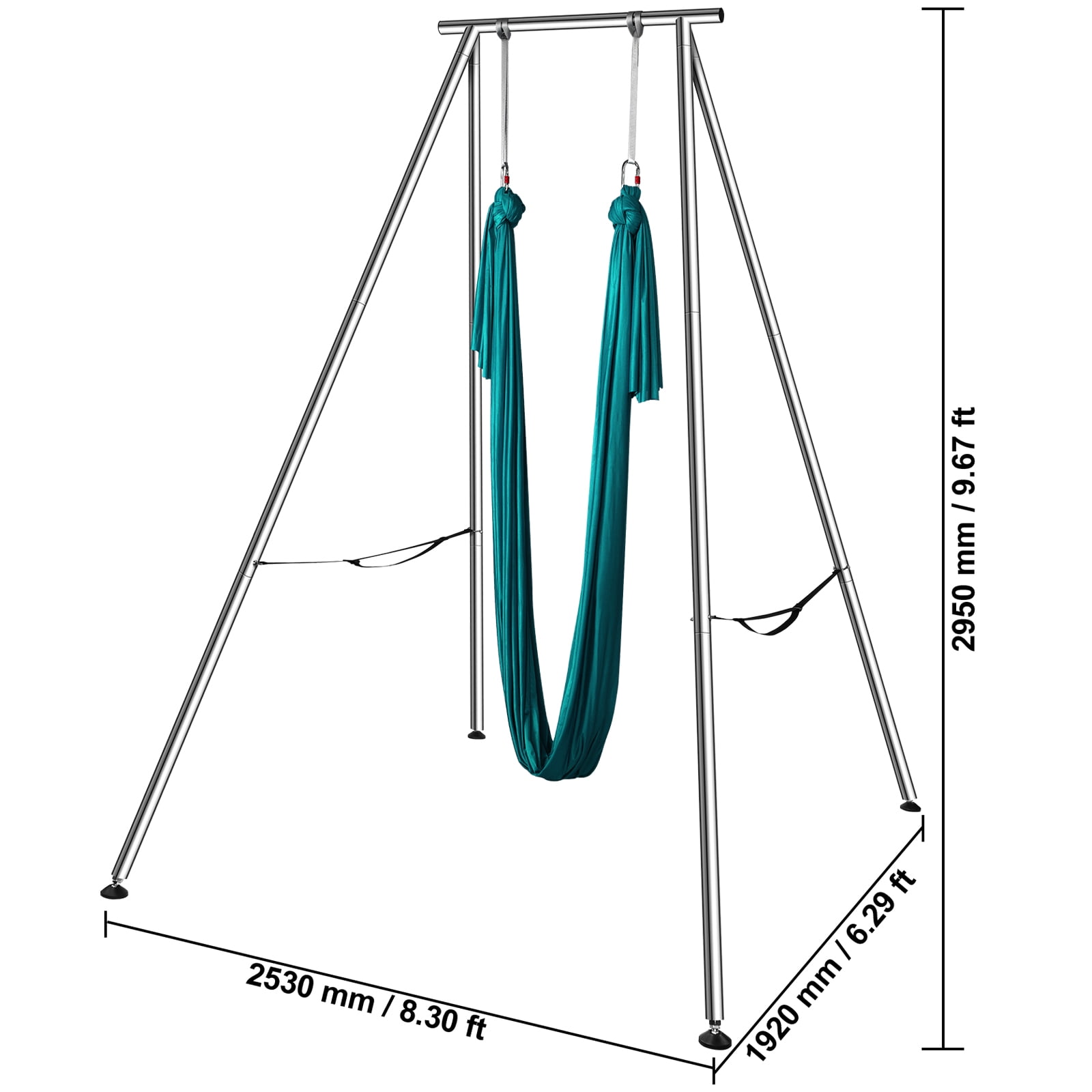 KFFKFF Yoga Swing Stand Hammock Aerial Silk Kit Load Yoga Frame