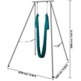 thumbnail image 2 of KFFKFF Yoga Swing Stand Hammock Aerial Silk Kit Load Yoga Frame 551.15 lbs Green, 2 of 8