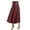 Red, variant on Aoochasliy Skirt Clothes Fashion Women's Leather Skirt Long Skirt High Waist Skirt