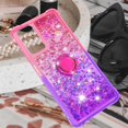thumbnail image 7 of Phone Case for Xiaomi Redmi Note 11 Pro 5G/4G, Shiny Bling Quicksand Effect TPU Bumper Case with Four Corners Protection Cover for Redmi Note 11 Pro 5G/4G, Pink Purple, 7 of 7