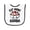 White and Black, variant on Inktastic Eat More Gumbo Funny Cajun Food Lover Baby Terry Cloth Bib
