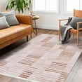 thumbnail image 5 of Beige Modern Acrylic Area Rugs for Living Room Jacquard Textured Modern Rugs Soft Geometric Rug for Bedroom Mid Century Washable Rug Non-Slip Bohemian Perfect for Dining Room Office, 5 of 5