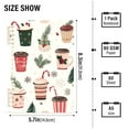 thumbnail image 2 of FORMRS 1-Subject Spiral Notebook 8" x 5" College Ruled 60 Refillable Sheet A5 Hard Cover, Christmas Cups, 2 of 7