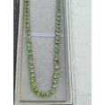 thumbnail image 4 of Women 5MM Peridot Tennis Necklace Silver Gold wedding party engagement gift for mother, 4 of 5