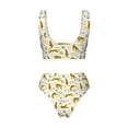 thumbnail image 6 of Rocae Leopard Print for Bikini Set for Women Two Piece Sexy High Swimsuits Split Crossover Bikini, 6 of 9