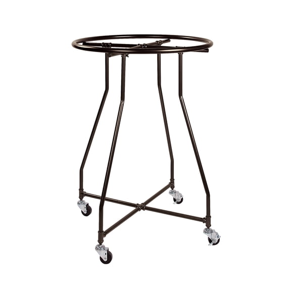SSWBasics Boutique Round Clothing Rack - 48”H x 36” Diameter Pipe Round Clothes Rack - Durable Round Clothing Racks for Retail Display