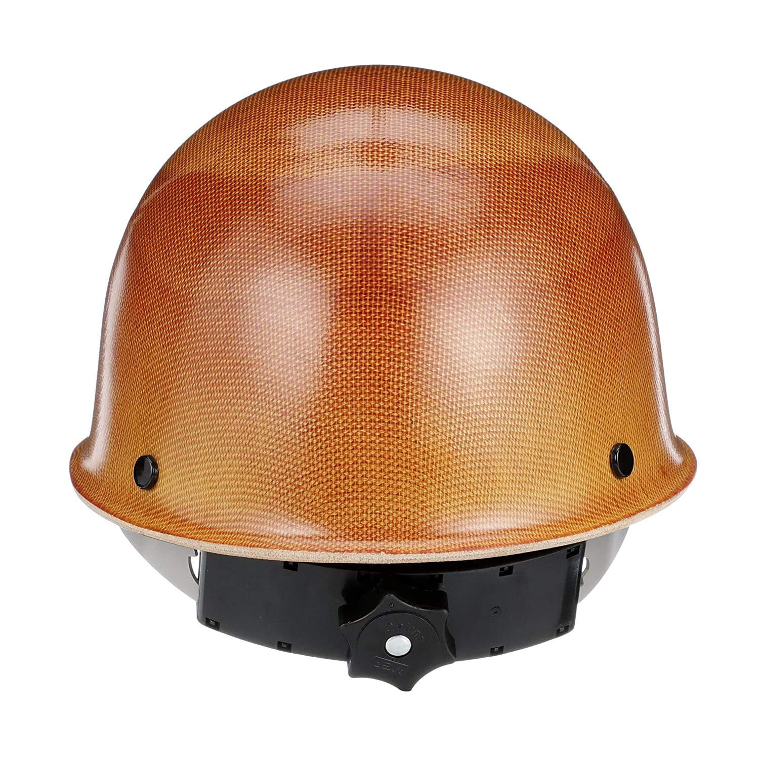 MSA 816651 Skullgard Cap Style Safety Hard Hat with Swing Ratchet Suspension | Non-slotted Cap, Made of Phenolic Resin, Radiant Heat Loads up to 350F - Standard Size in Tan