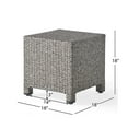 thumbnail image 6 of Accent Table, PUERTA Outdoor Side Table, 18 Inch Cube Rattan Patio End Table, Weather Resistant Woven Furniture, Minimalist Decor for Balcony, Garden, Living Room, 6 of 9