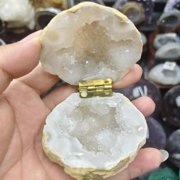 Crystal Geode Box, Valentines Day Unique Box For Proposal and Wedding, Agate Natural Geode Jewelry Box R