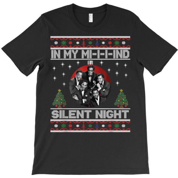 In My Mind Silent Night Funny Funny Christmas Xmas Sweater Top Graphic T-Shirt G8682, Up to 5XL