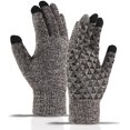 thumbnail image 1 of Agiferg Guantes de punto a prueba de frío de invierno Guantes de dedo completo engrosados de felpa cálidos, 1 of 5